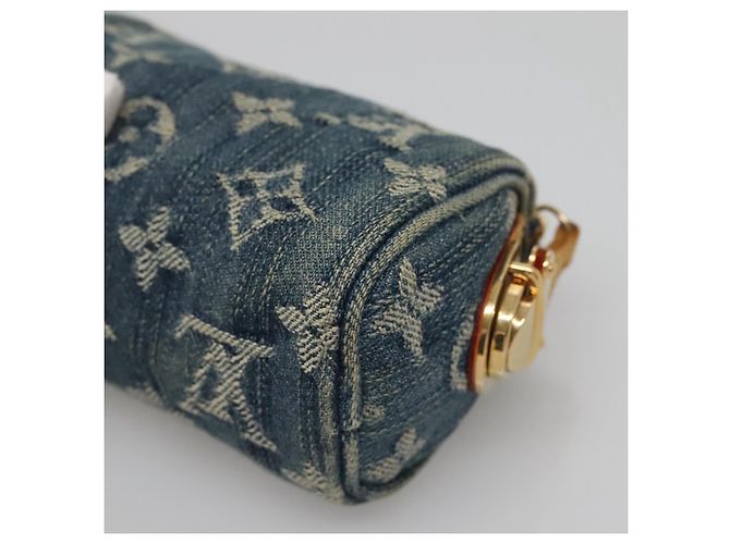 LOUIS VUITTON Monedero Speedy PM de denim Monogram Azul M95082 LV Auth 142340 - vista 15