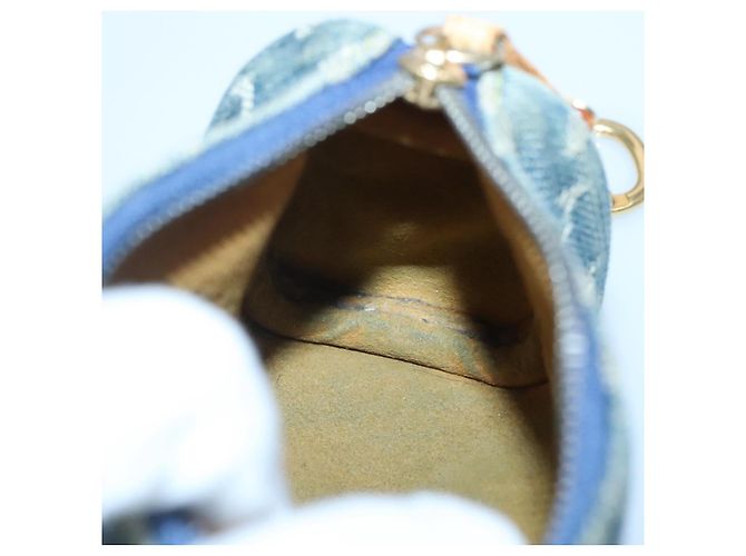 LOUIS VUITTON Monedero Speedy PM de denim Monogram Azul M95082 LV Auth 142340 - vista 19