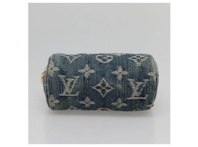 LOUIS VUITTON Monedero Speedy PM de denim Monogram Azul M95082 LV Auth 142340 - vista 5