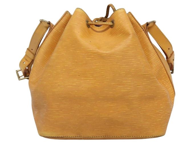 Noe LOUIS VUITTON Borsa a Spalla Petit Noé Epi Gialla M44109 LV Auth 140573 Giallo - vista 2
