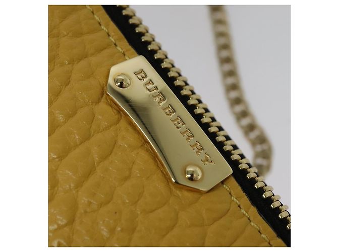 Borsa a spalla in pelle Burberry con catena oro giallo Auth bs29330 D'oro - vista 15