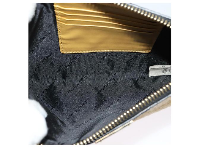 Borsa a spalla in pelle Burberry con catena oro giallo Auth bs29330 D'oro - vista 17