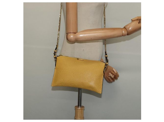 Borsa a spalla in pelle Burberry con catena oro giallo Auth bs29330 D'oro - vista 23
