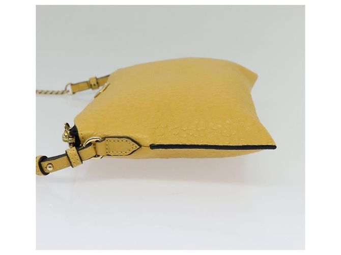 Borsa a spalla in pelle Burberry con catena oro giallo Auth bs29330 D'oro - vista 4