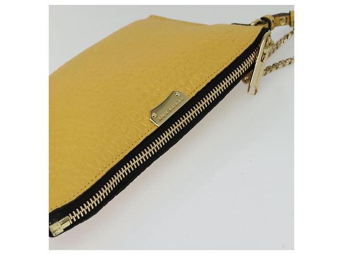 Borsa a spalla in pelle Burberry con catena oro giallo Auth bs29330 D'oro - vista 6