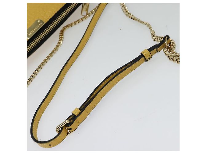 Borsa a spalla in pelle Burberry con catena oro giallo Auth bs29330 D'oro - vista 7