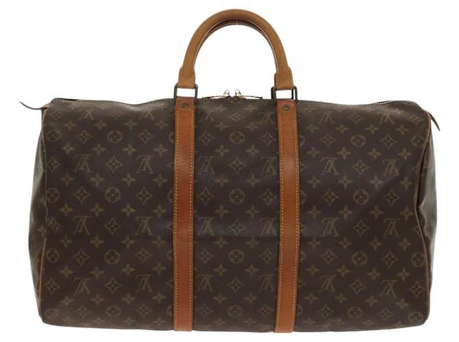 LOUIS VUITTON Borsa Boston Monogram Keepall 50 M41426 Auth LV 140961 Monogramma - vista 3