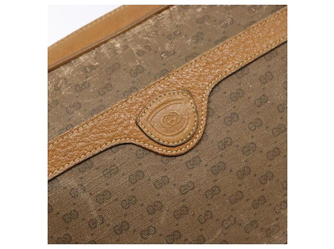 Gucci Borsa a Spalla Micro GG Supreme PVC Beige Oro 007 904 0423 Auth bs29068 D'oro - vista 15
