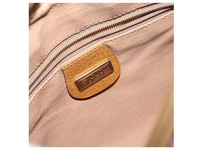 Gucci Borsa a Spalla Micro GG Supreme PVC Beige Oro 007 904 0423 Auth bs29068 D'oro - vista 17