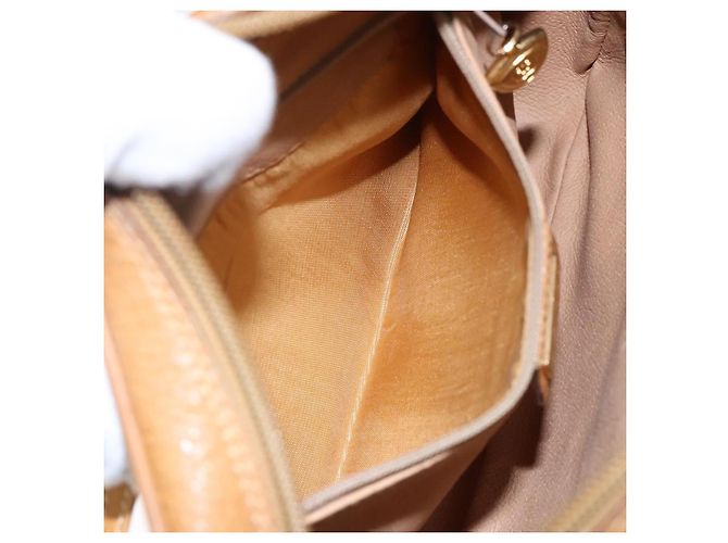 Gucci Borsa a Spalla Micro GG Supreme PVC Beige Oro 007 904 0423 Auth bs29068 D'oro - vista 21