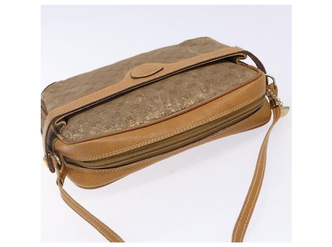 Gucci Borsa a Spalla Micro GG Supreme PVC Beige Oro 007 904 0423 Auth bs29068 D'oro - vista 6