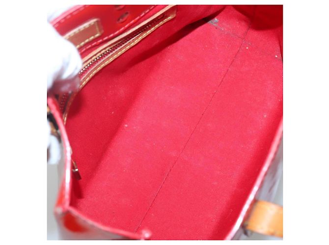 LOUIS VUITTON Monogram Vernis Reade PM Sac à main Rouge M91088 LV Auth bs29030 - vue 10