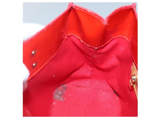 LOUIS VUITTON Monogram Vernis Reade PM Sac à main Rouge M91088 LV Auth bs29030 - vue 11