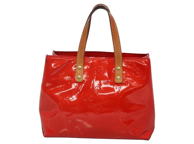 LOUIS VUITTON Monogram Vernis Reade PM Sac à main Rouge M91088 LV Auth bs29030 - vue 13