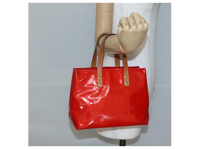 LOUIS VUITTON Monogram Vernis Reade PM Sac à main Rouge M91088 LV Auth bs29030 - vue 21