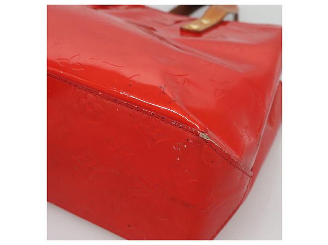 LOUIS VUITTON Monogram Vernis Reade PM Sac à main Rouge M91088 LV Auth bs29030 - vue 9