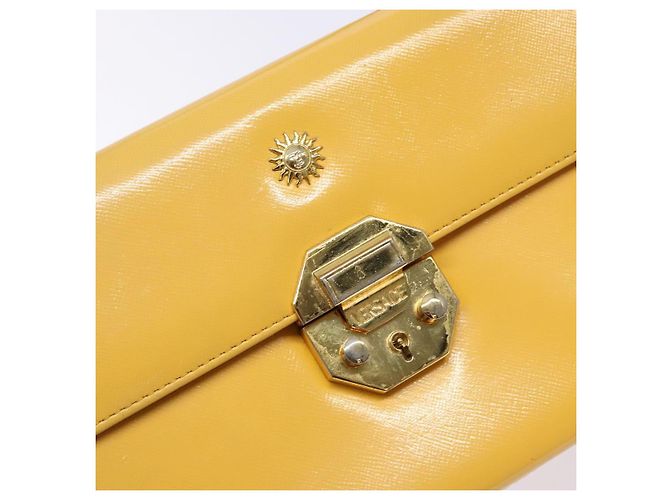 Borsa a mano Gianni Versace in pelle giallo oro Auth BA5349 D'oro - vista 15