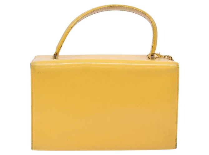 Borsa a mano Gianni Versace in pelle giallo oro Auth BA5349 D'oro - vista 3