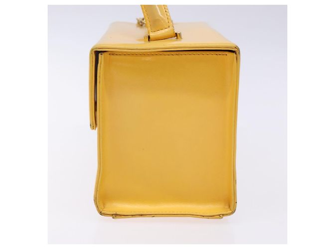 Borsa a mano Gianni Versace in pelle giallo oro Auth BA5349 D'oro - vista 4