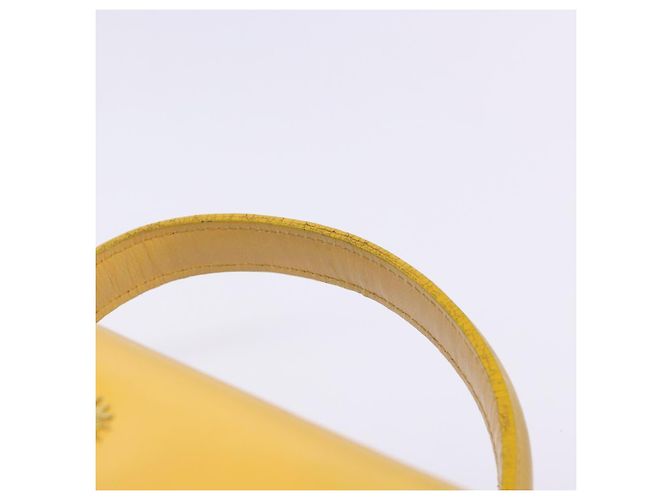 Borsa a mano Gianni Versace in pelle giallo oro Auth BA5349 D'oro - vista 8