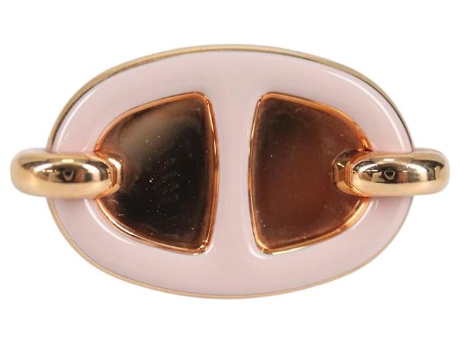 Hermès HERMES Pierce Mini Mayon Ohrring Metall Rosa Auth BA5179M Pink - Ansicht 2