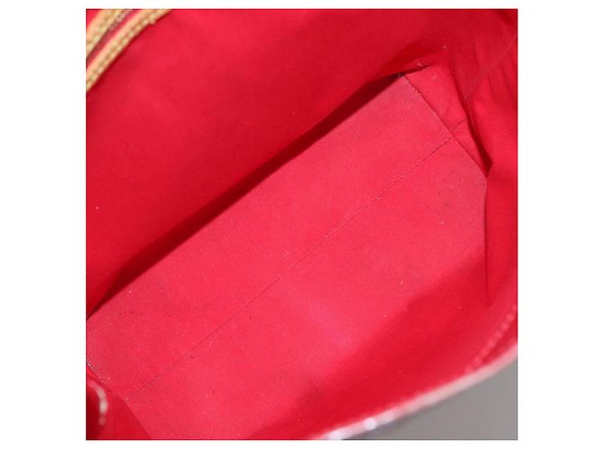 LOUIS VUITTON Monogram Vernis Reade MM Borsa a Mano Rossa M91086 LV Auth 140955 Rosso - vista 11