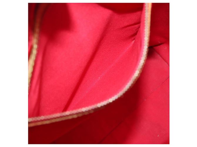 LOUIS VUITTON Monogram Vernis Reade MM Borsa a Mano Rossa M91086 LV Auth 140955 Rosso - vista 20