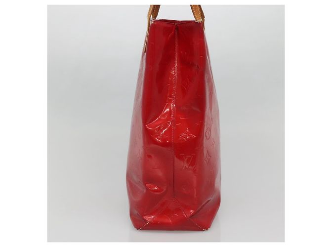 LOUIS VUITTON Monogram Vernis Reade MM Borsa a Mano Rossa M91086 LV Auth 140955 Rosso - vista 4