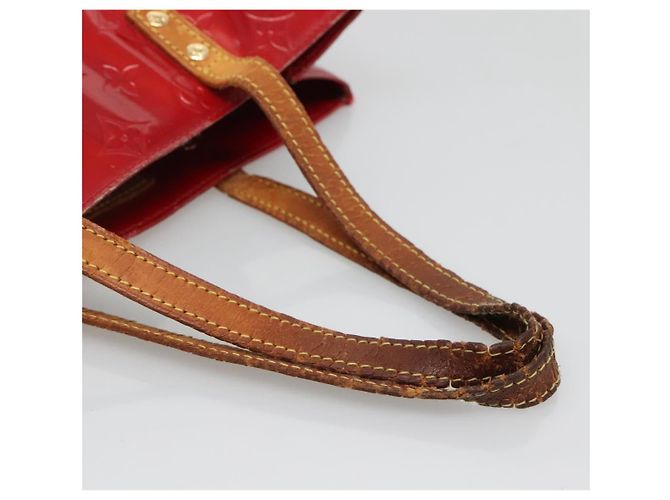 LOUIS VUITTON Monogram Vernis Reade MM Borsa a Mano Rossa M91086 LV Auth 140955 Rosso - vista 7
