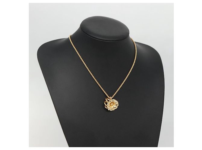 Collana Christian Dior in metallo dorato Auth bs29172 D'oro - vista 12