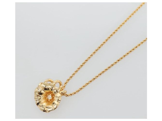 Collana Christian Dior in metallo dorato Auth bs29172 D'oro - vista 3
