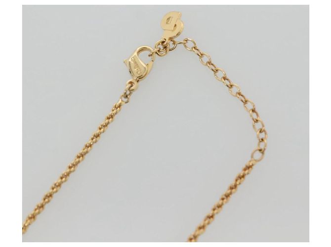 Collana Christian Dior in metallo dorato Auth bs29172 D'oro - vista 5