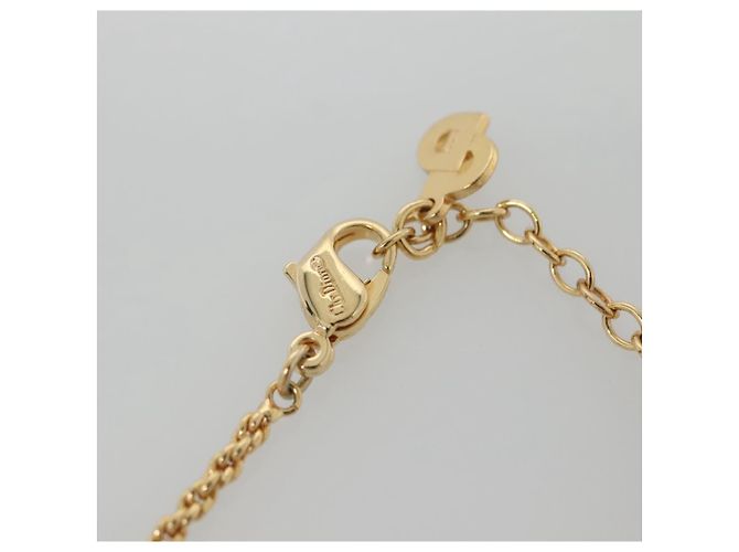 Collana Christian Dior in metallo dorato Auth bs29172 D'oro - vista 6