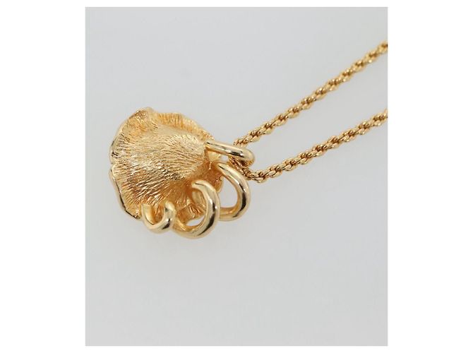 Collana Christian Dior in metallo dorato Auth bs29172 D'oro - vista 7