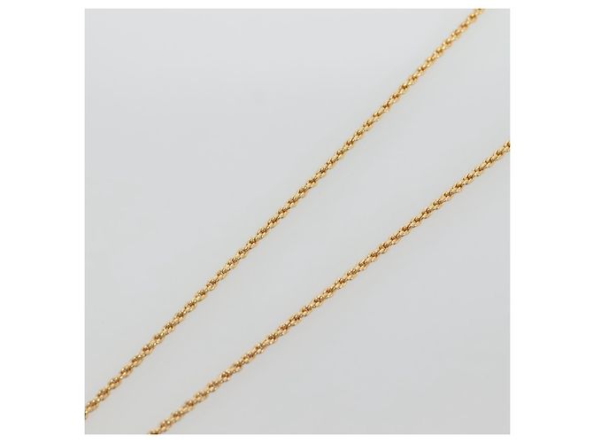 Collana Christian Dior in metallo dorato Auth bs29172 D'oro - vista 9