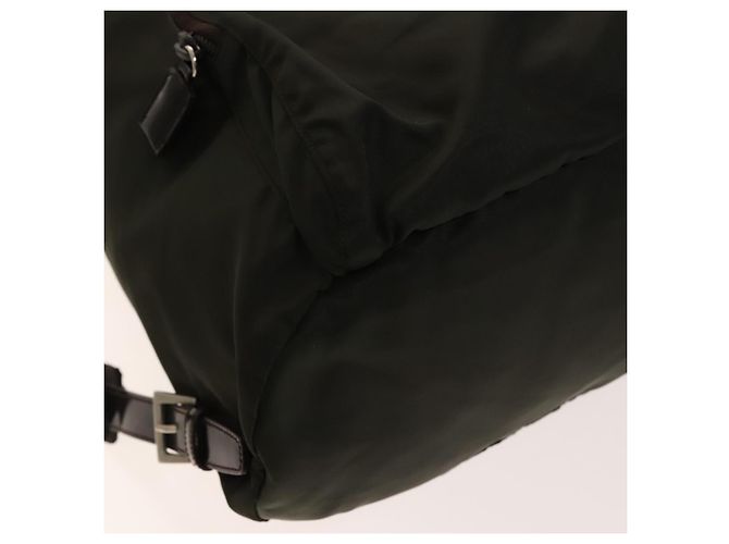 PRADA Backpack Nylon Khaki Silver Auth 140623 Silvery - view 11