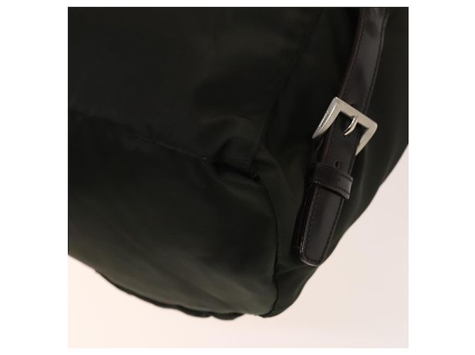 PRADA Backpack Nylon Khaki Silver Auth 140623 Silvery - view 12