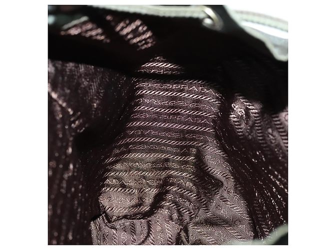 PRADA Backpack Nylon Khaki Silver Auth 140623 Silvery - view 20