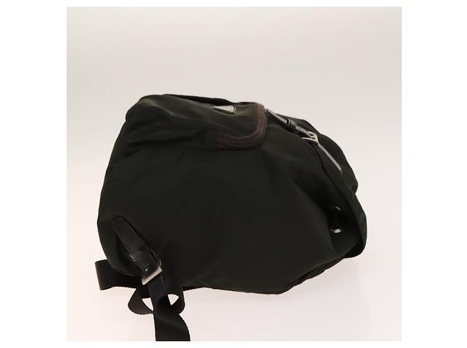 PRADA Backpack Nylon Khaki Silver Auth 140623 Silvery - view 4