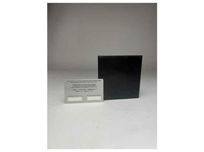 Vintage Dior Flapable Leather Wallet Black - view 2