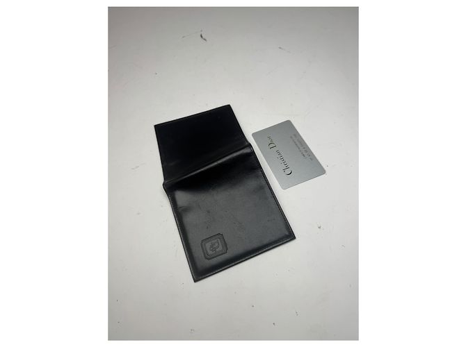 Vintage Dior Flapable Leather Wallet Black - view 3