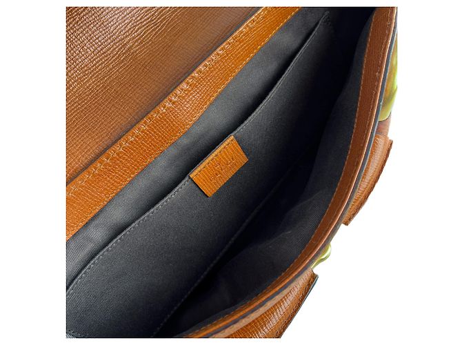 Gucci Borsa a spalla in pelle piccola Horsebit 1955 marrone - vista 11