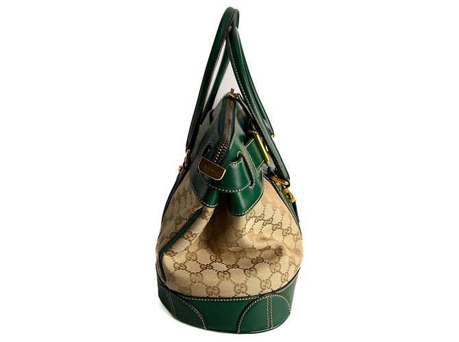 Gucci Borsa bowling grande in tela GG Supreme Horsebit Britt Boston - vista 5
