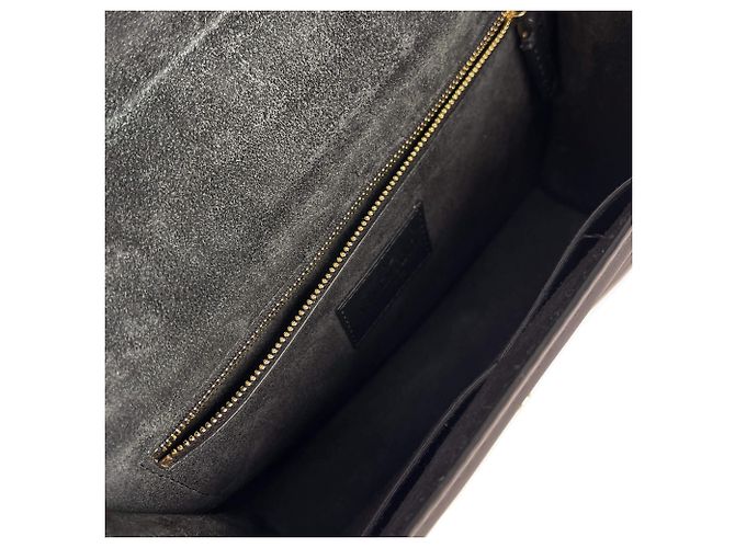 Valentino Garavani Borsa a spalla grande in pelle di vitello ricamata Rockstud Glam lock nera Nero - vista 12