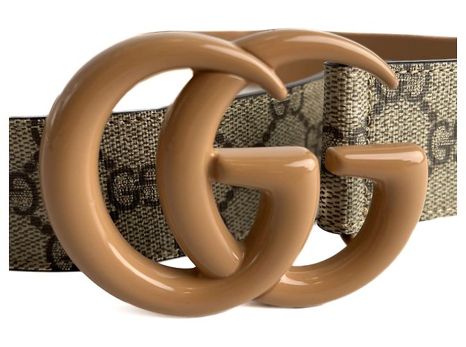 Gucci GG Buckle Canvas GG Breiter Gürtel 75/30 GG Supreme Mehrfarben - Ansicht 2