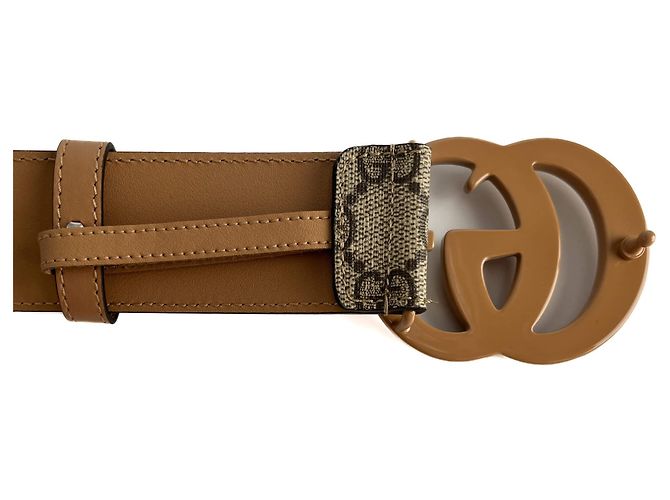Gucci GG Buckle Canvas GG Breiter Gürtel 75/30 GG Supreme Mehrfarben - Ansicht 3