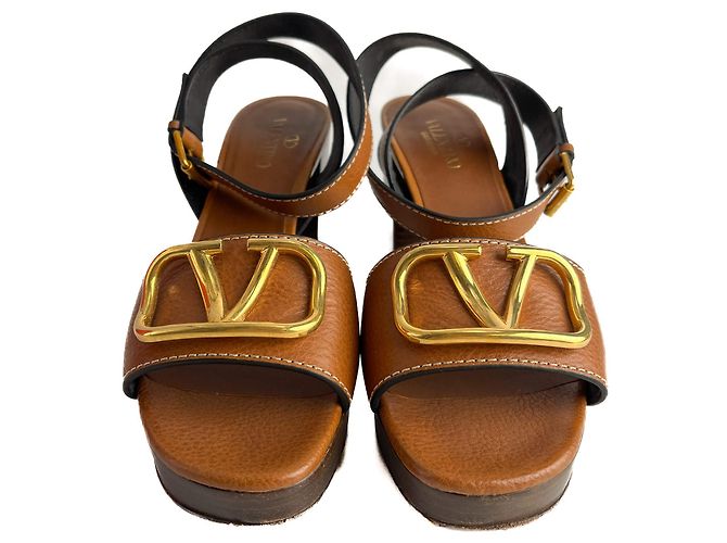 Valentino Garavani Sandali in pelle VLOGO 39 Marrone - vista 6