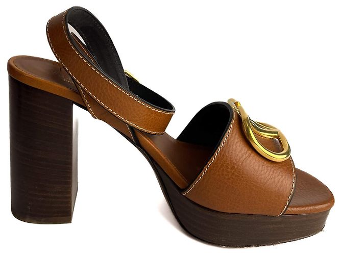 Valentino Garavani Sandali in pelle VLOGO 39 Marrone - vista 7