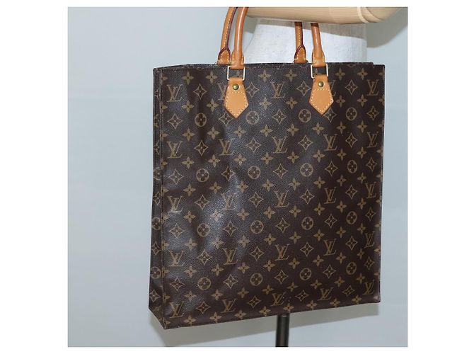 LOUIS VUITTON Borsa Sac Plat Monogram M51140 LV Auth 142232 Monogramma - vista 19