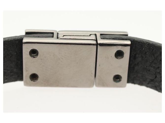 Pulsera Cassandra de metal negro SAINT LAURENT Auth yk19459 - vista 8